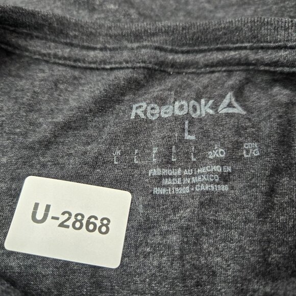 UFC 200 Women Top Large Gray Logo Reebok Short Sleeve Crew Neck NWT - Picture 9 of 10